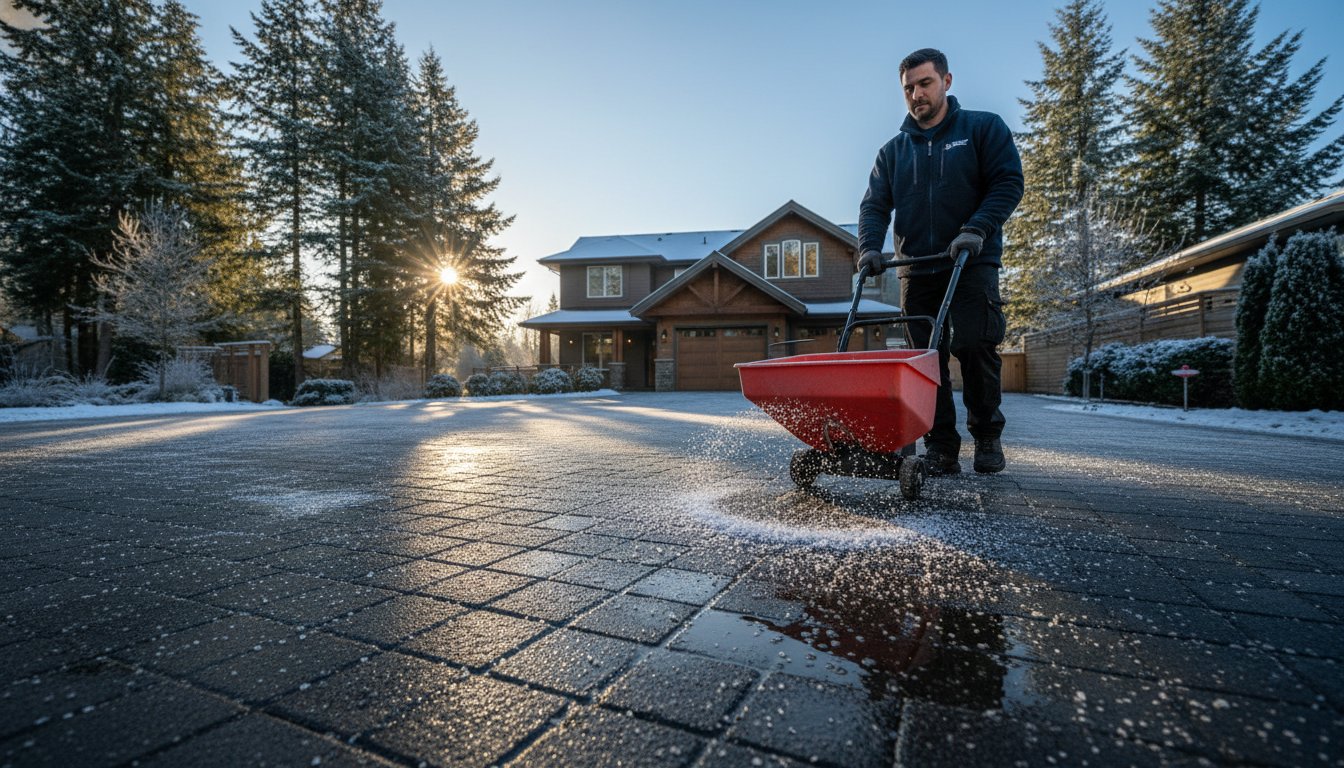 Professional Walkway and Driveway Salting Services in Nanaimo & Duncan (2026)