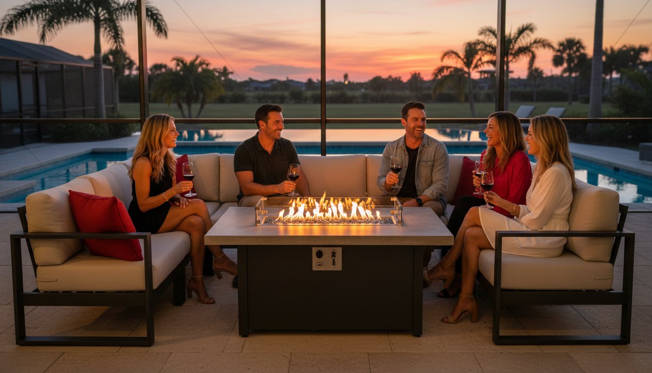 Outdoor Fire Pit Tables in Fort Myers: Enhancing Your SW Florida Lanai