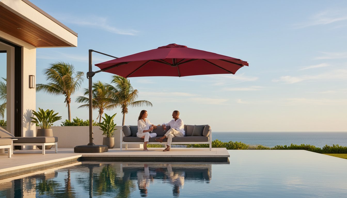 Wind Resistant Patio Umbrellas for Florida: A Durability and Style Guide