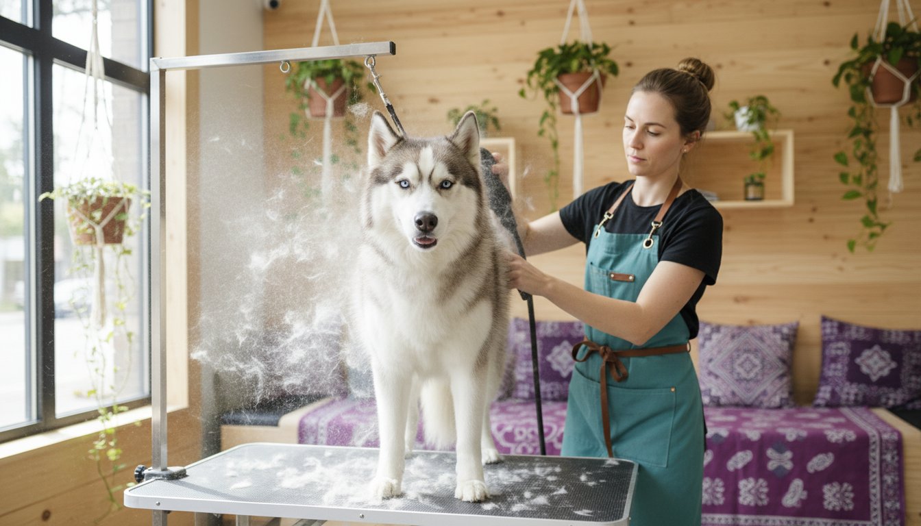 Husky Grooming in Downers Grove: Holistic Care for the Double Coat