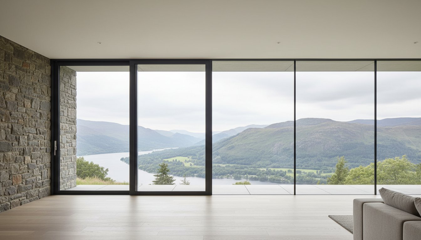 Slimline Sliding Doors in Bowness: Framing the Lakeland Fells with Premium Glazing