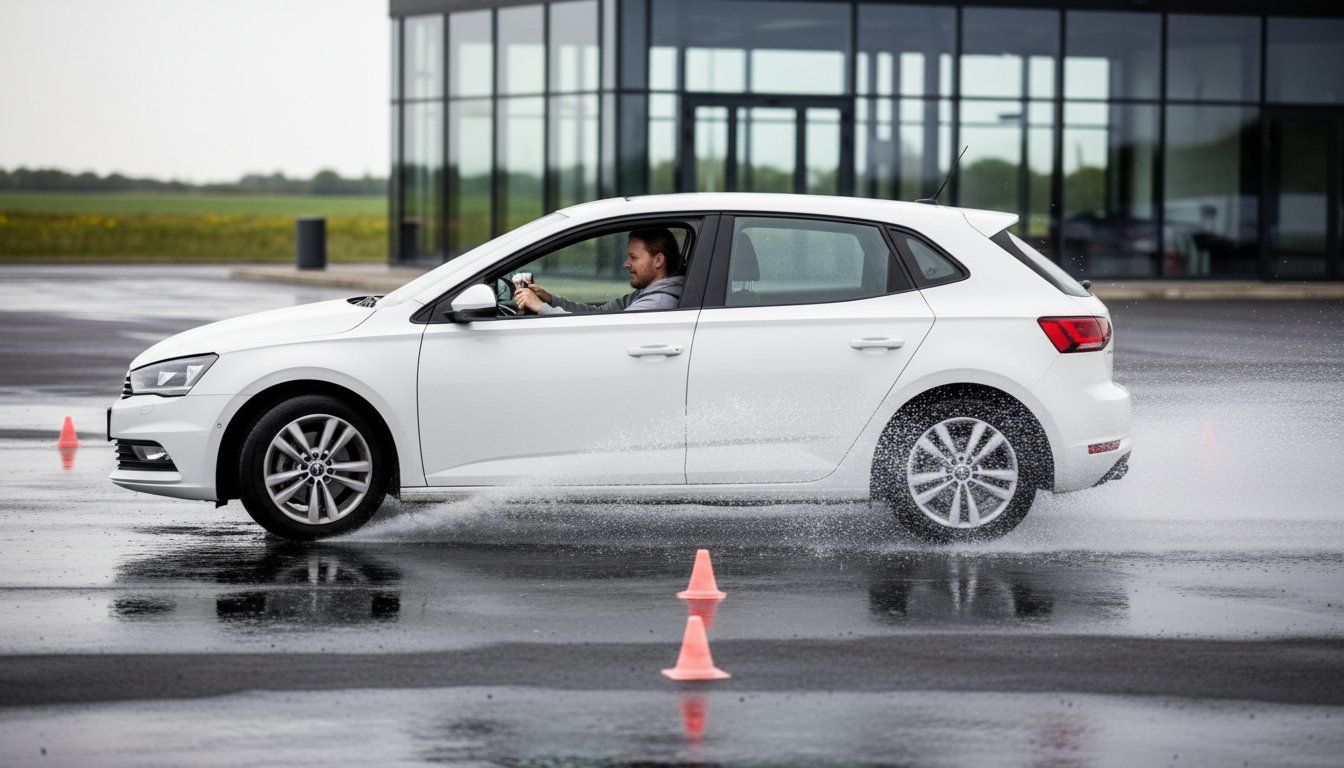 Glatbanekursus i Holstebro: Bliv mester på de glatte veje med Brinks Køreskole 🚗💨