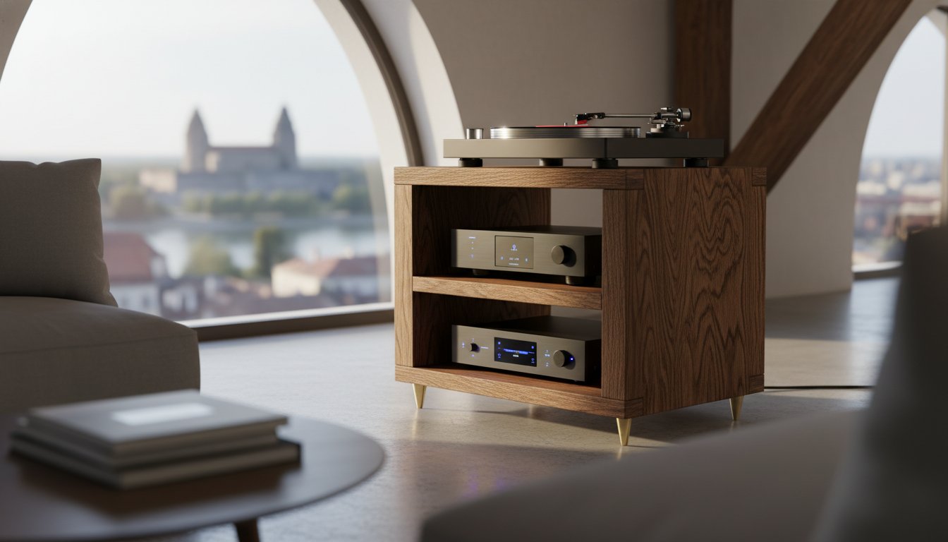 The Science of Sound: Solid Wood Audio Rack Vibration Damping Explained