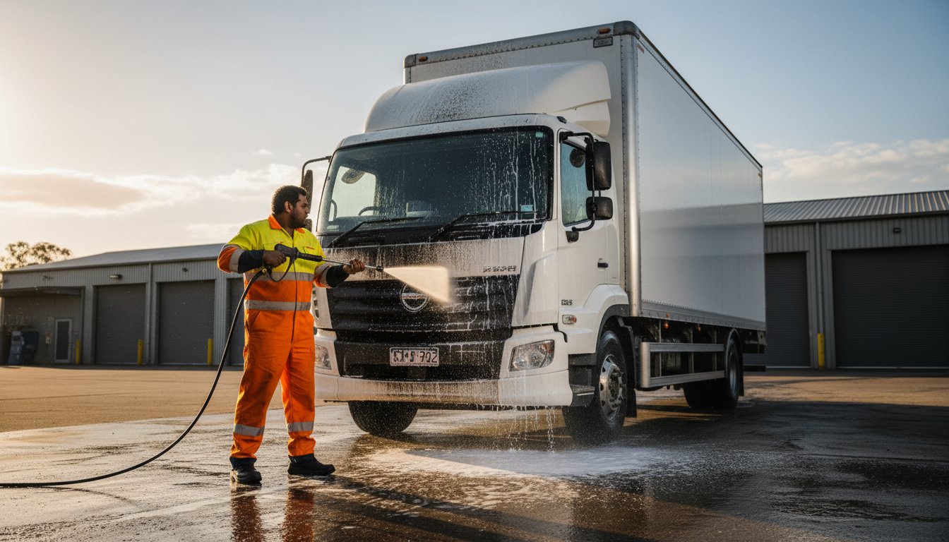 On-Site Pantech Truck Washing: Premium Fleet Care Across Melbourne
