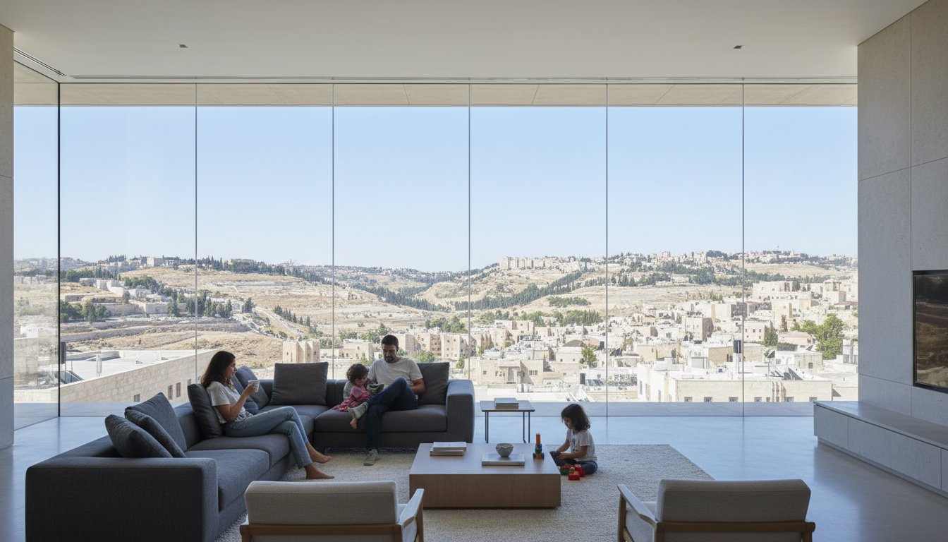 איך להגן על חלונות ויטרינה גדולים: המדריך המלא למיגון, הצללה ובטיחות 2026