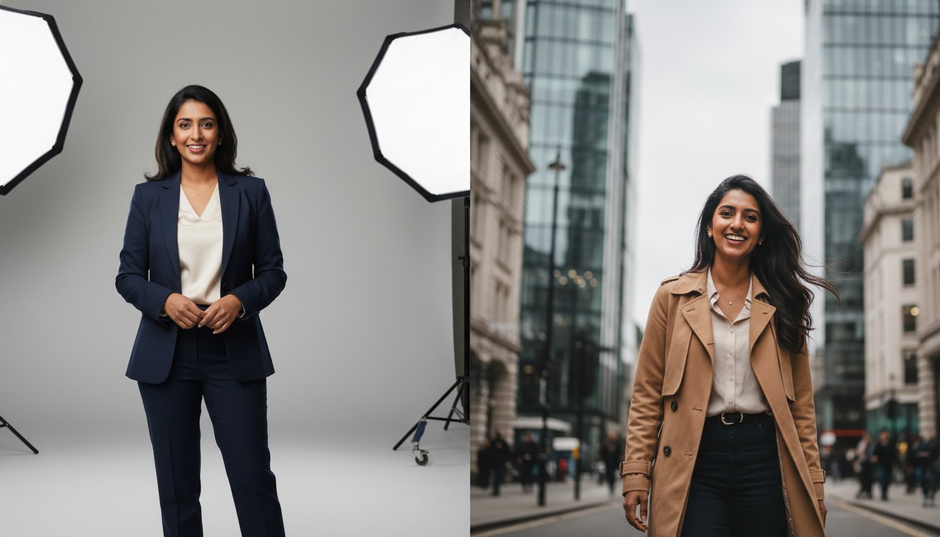 Studio vs Outdoor Photoshoot: Choosing the Right Backdrop for Your Visual Identity