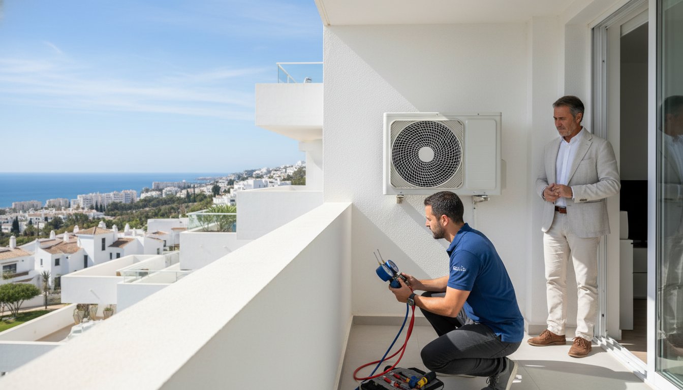 Mi aire acondicionado no enfría en Marbella: Guía de soluciones y reparación 2026