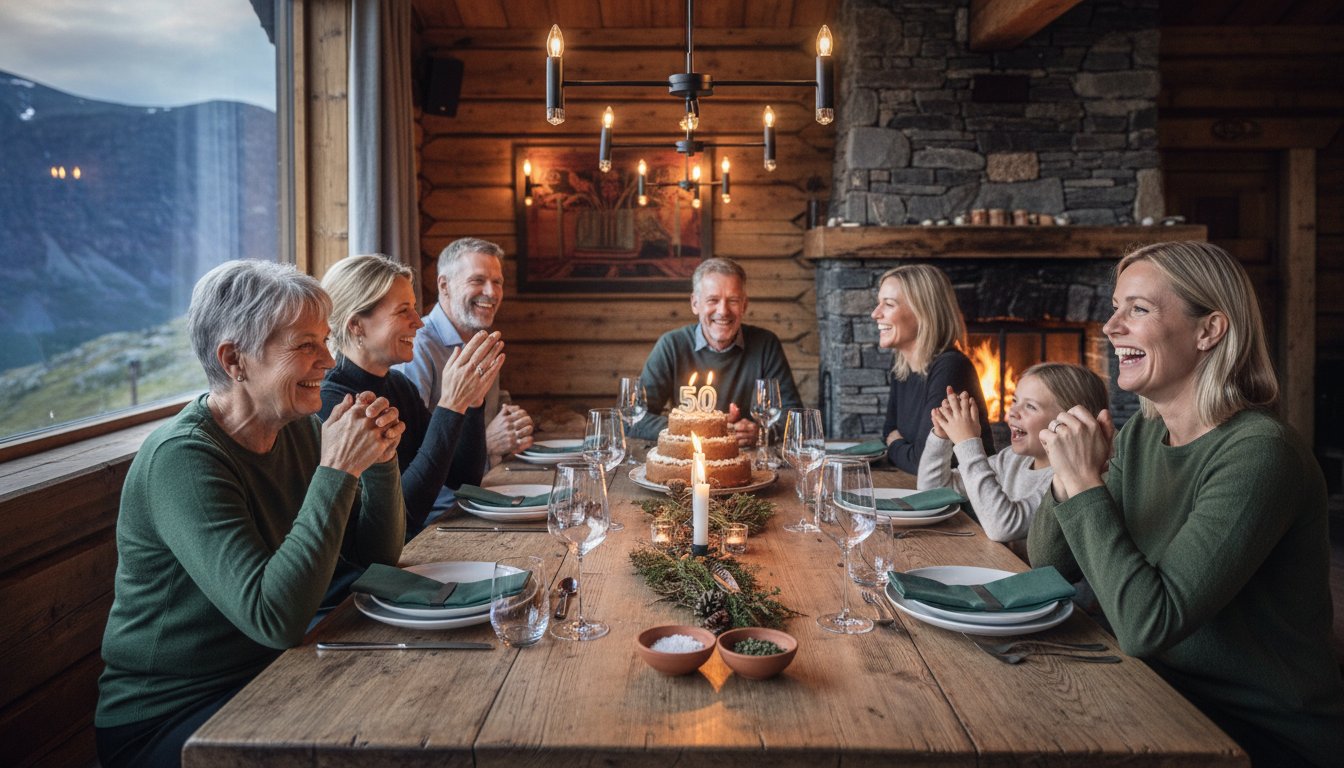 Hvor feire 50-årsdag med familien? Skap uforglemmelige minner på fjellet