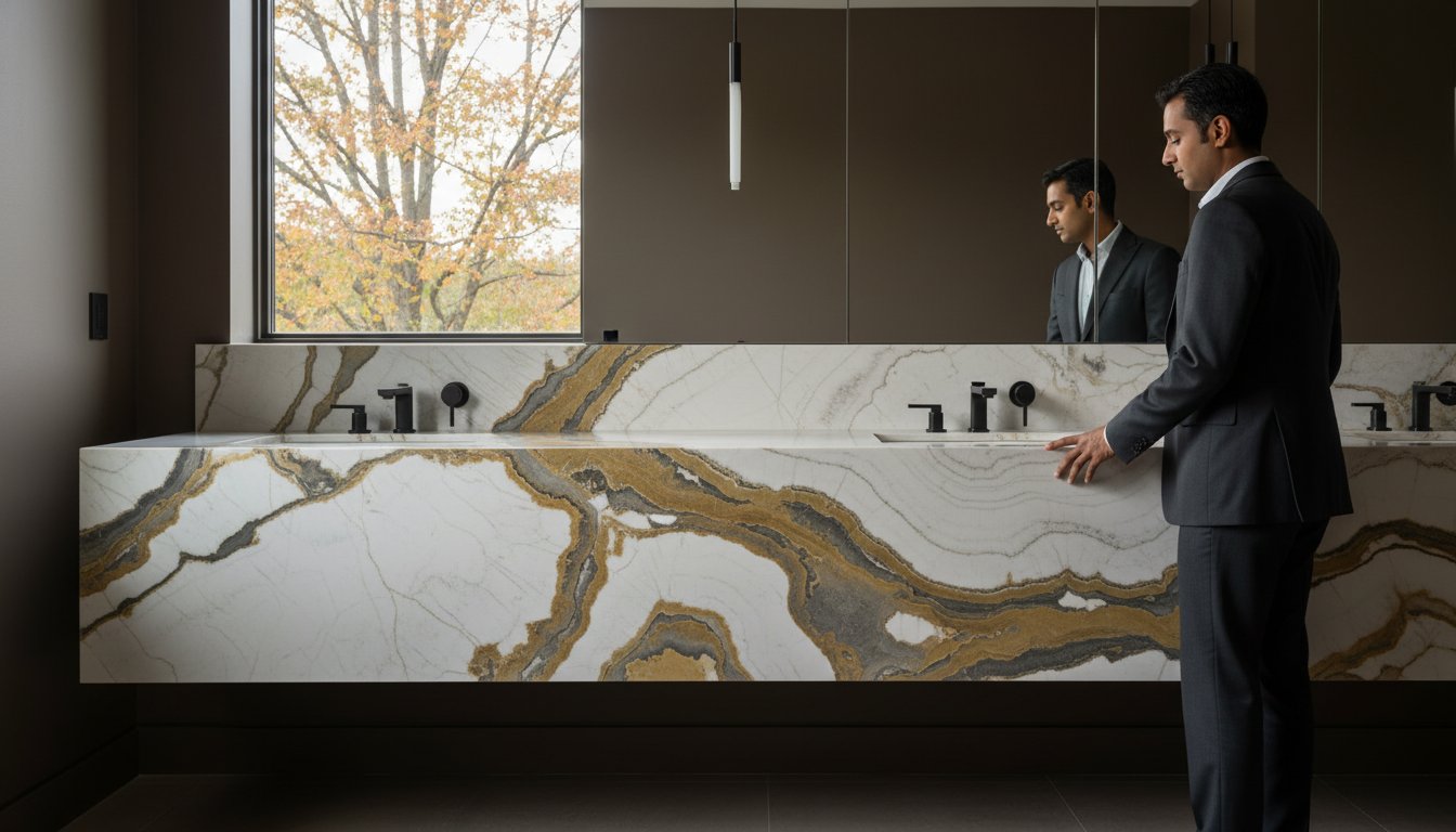 Stone Slabs for Bathroom Vanities in Ontario: A Connoisseur’s Procurement Guide