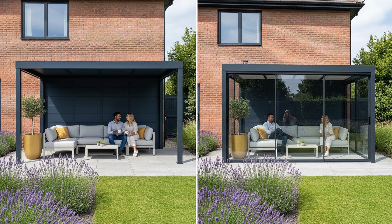 Glass Room vs Canopy: Choosing Your Perfect Garden Space