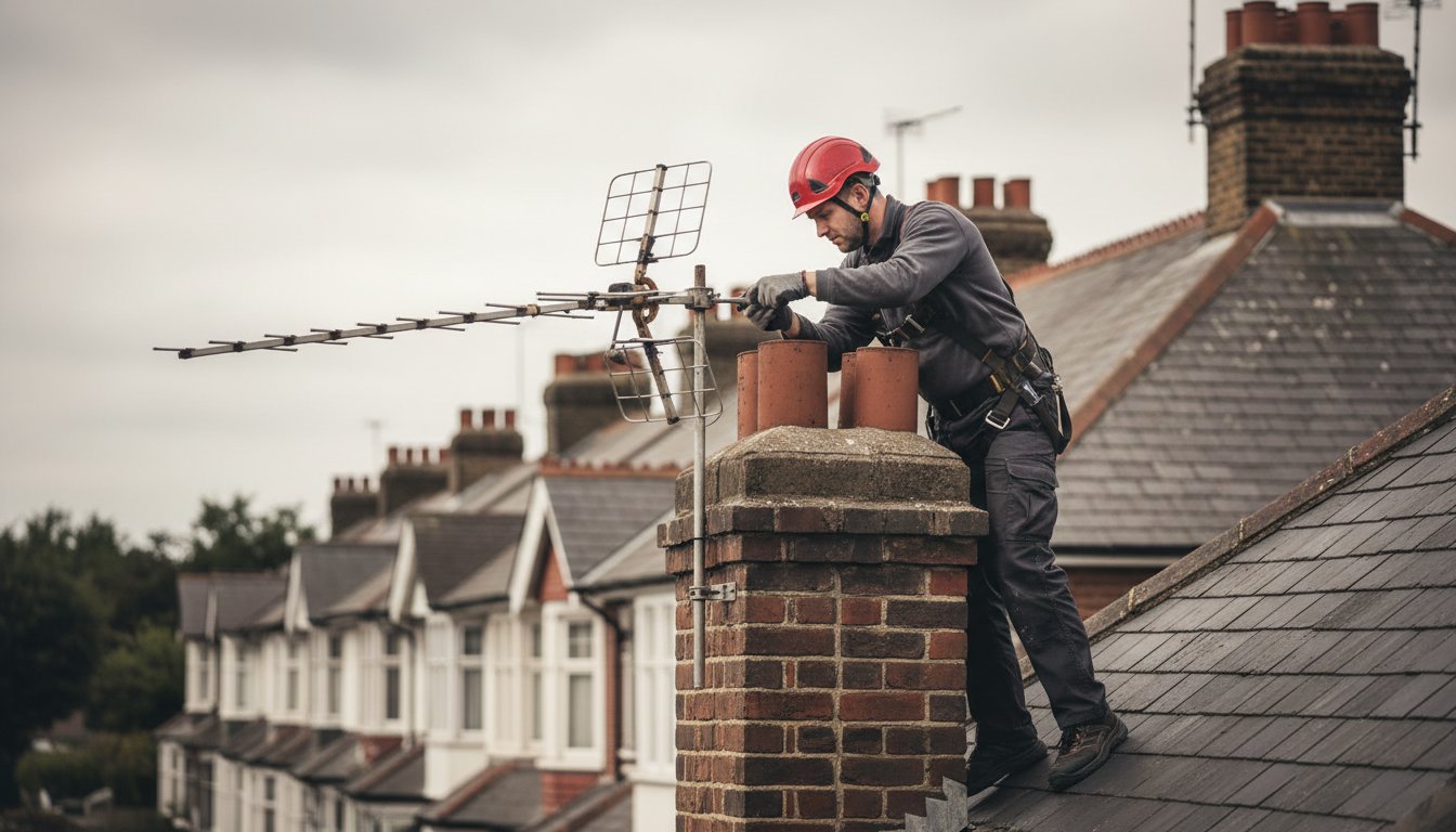 Chimney Stack Aerial Removal: The Professional UK Guide to Safe Extraction