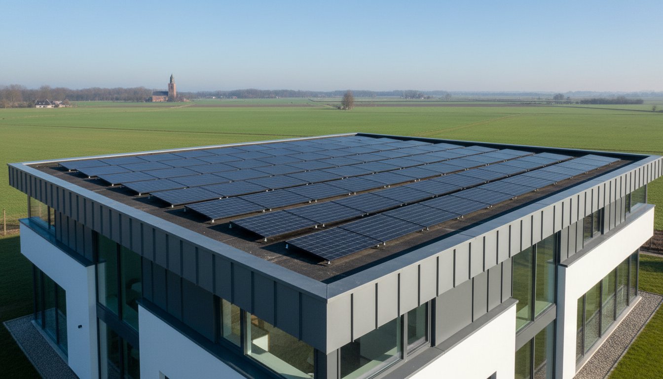 Zonnepanelen op een plat dak: De voor- en nadelen in 2026