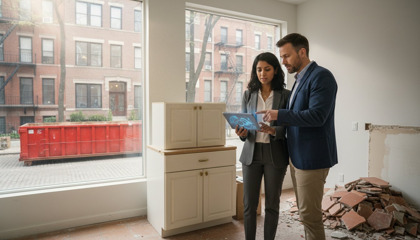 Estimating Dumpster Size for a Kitchen Demolition in NY, IL, and MA