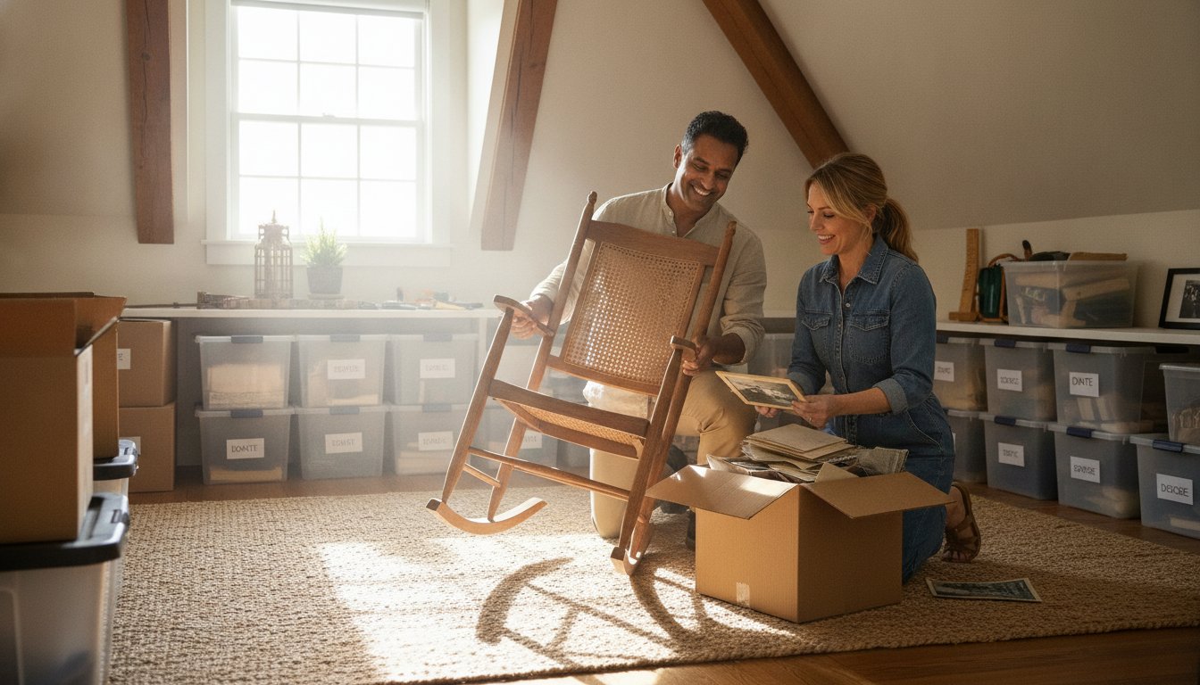 Attic Cleanout Dumpster Rentals in NY, IL, and MA