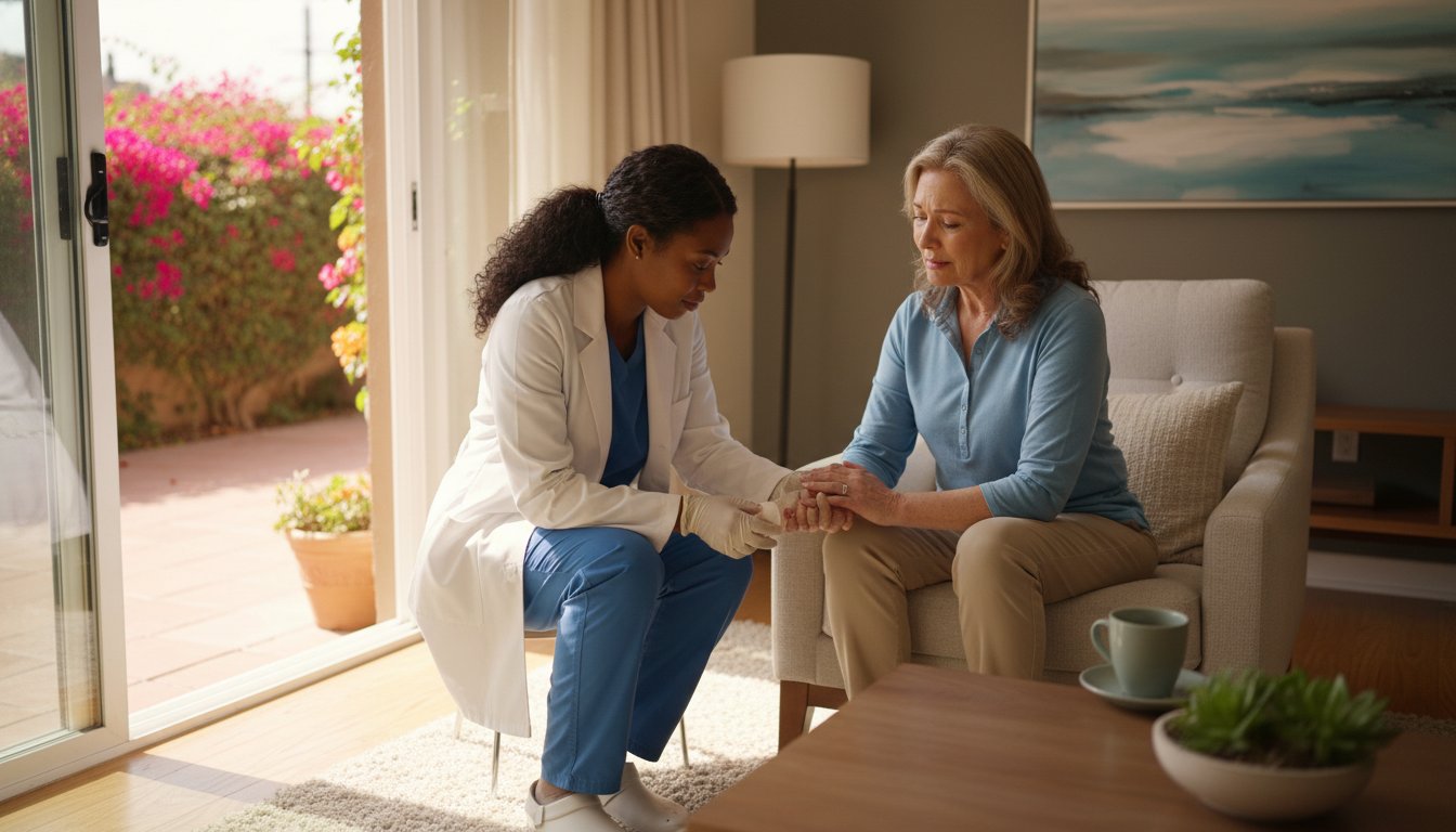 Reducing Caregiver Stress with In-Home Wound Care: A Specialist Guide