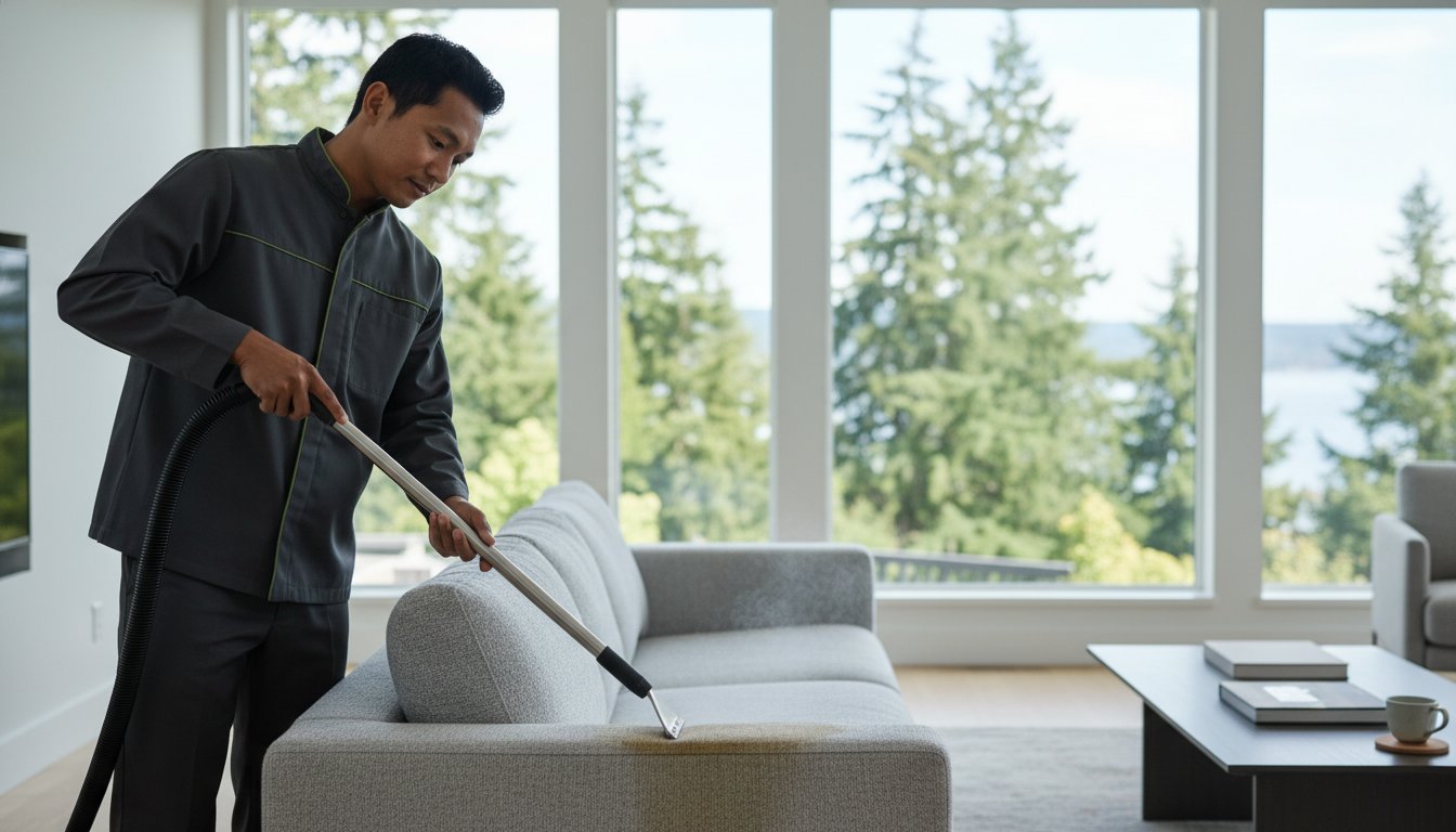 Coffee Stain on Couch in Bellevue? Emergency Triage & Professional Removal Guide