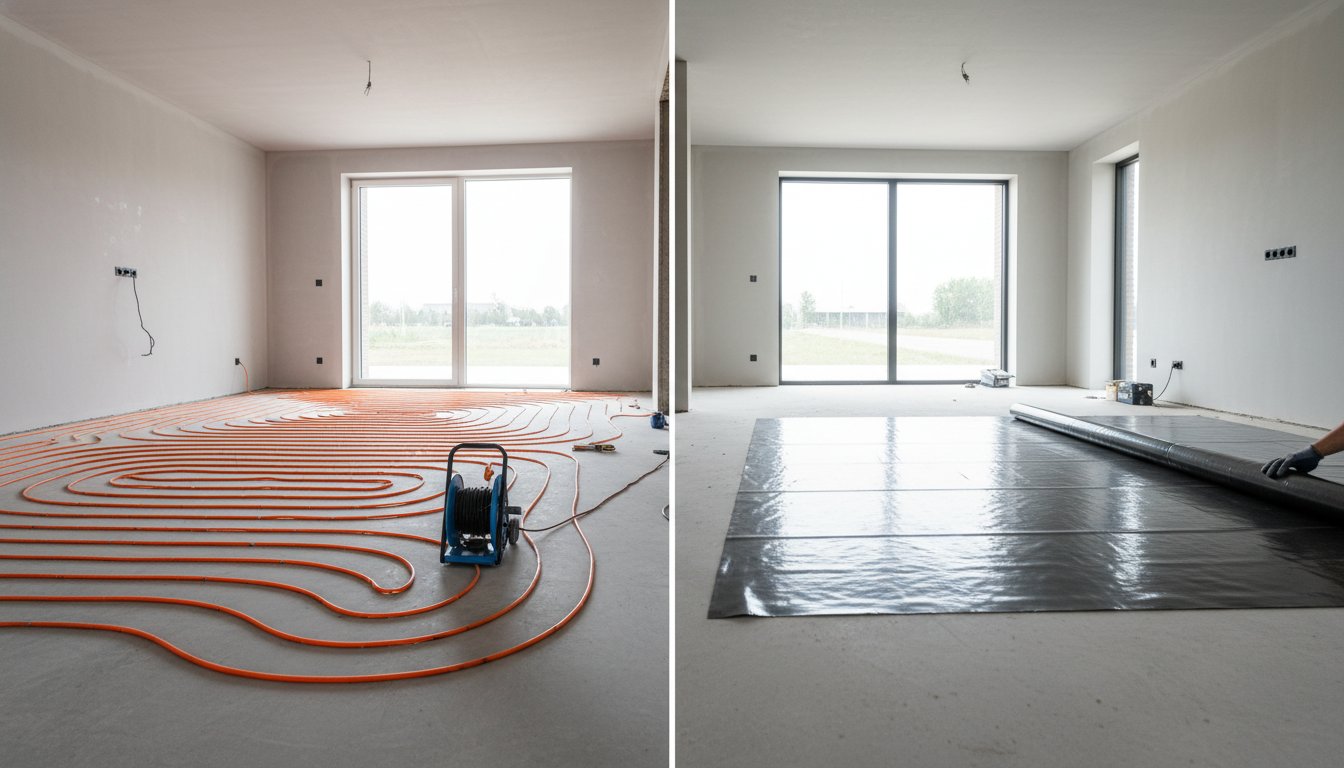 Elektrische vloerverwarming vs infrarood vloerverwarming: wat is de beste keuze?