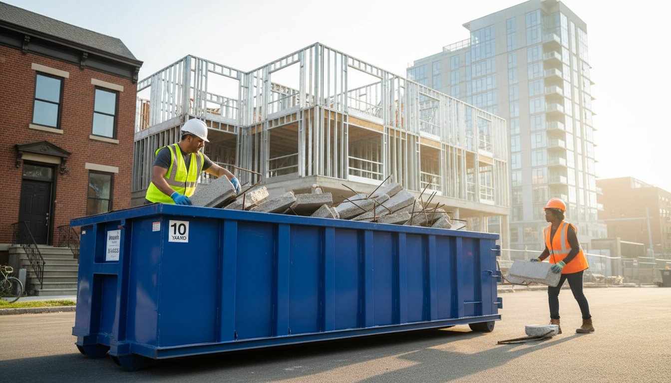 Renting a Dumpster for Concrete with Rebar: The 2026 Disposal Guide