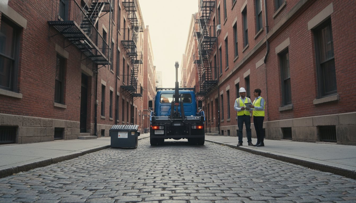Dumpster Rental for Alleyway Placement: The Ultimate Logistical Guide