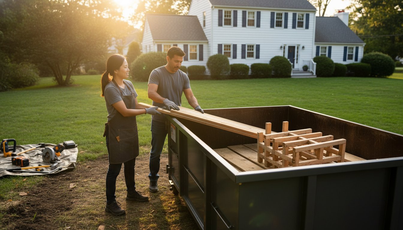 Dumpster for Old Deck Removal: How to Size and Rent Like a Pro (2026)