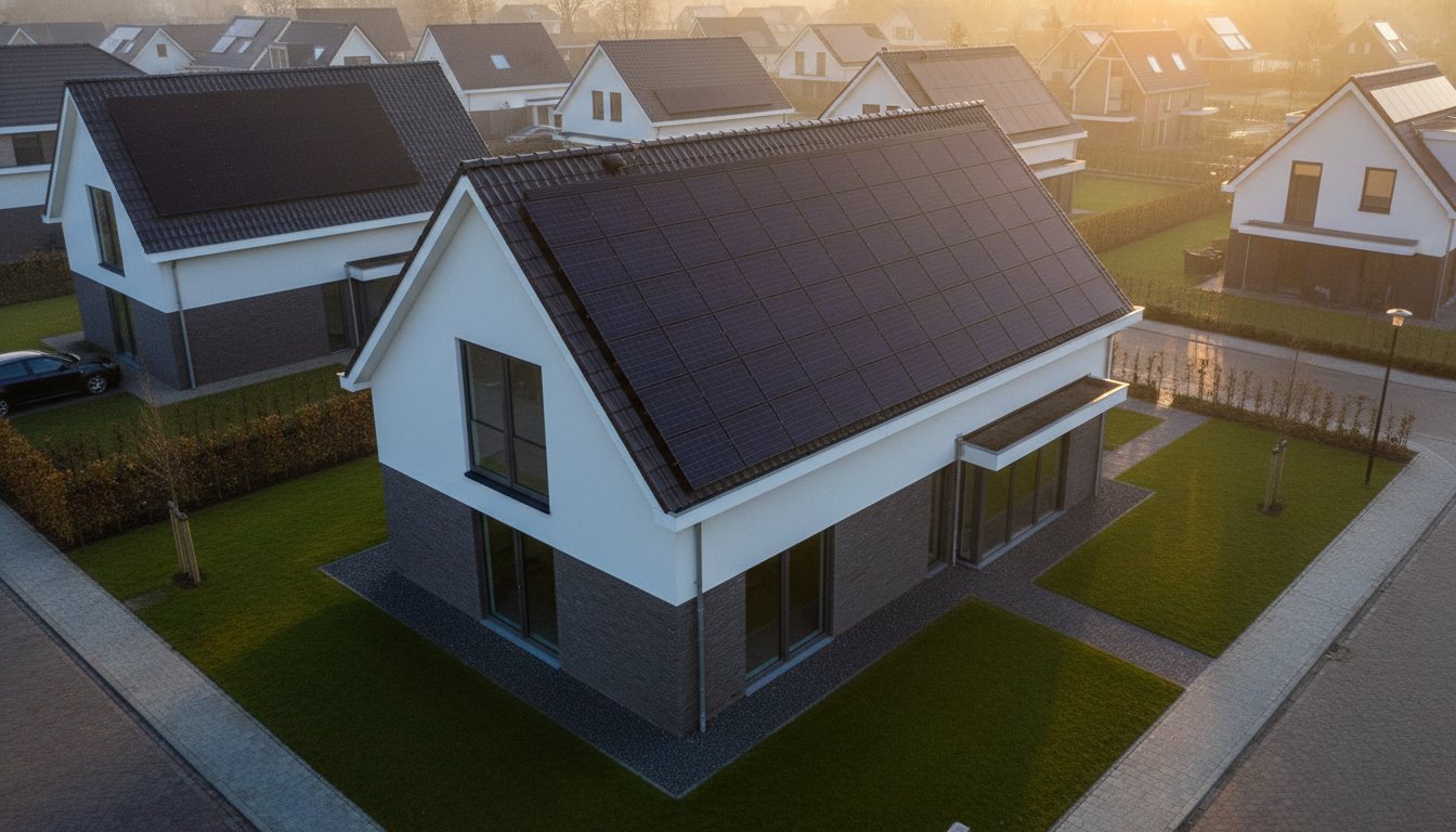 Zonnepanelen oost-west opstelling: maximaal rendement uit eigenverbruik