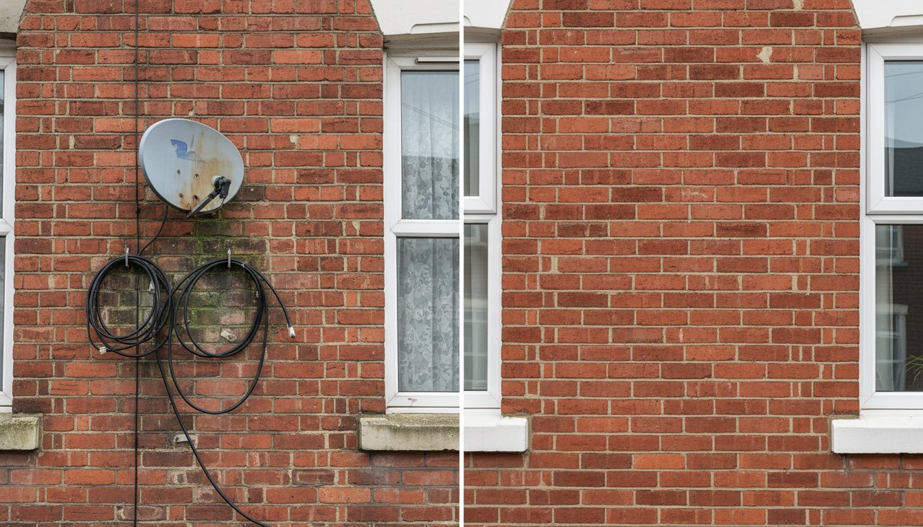 Removing a Dish From a Terraced House: The Complete UK Guide to a Cleaner Exterior