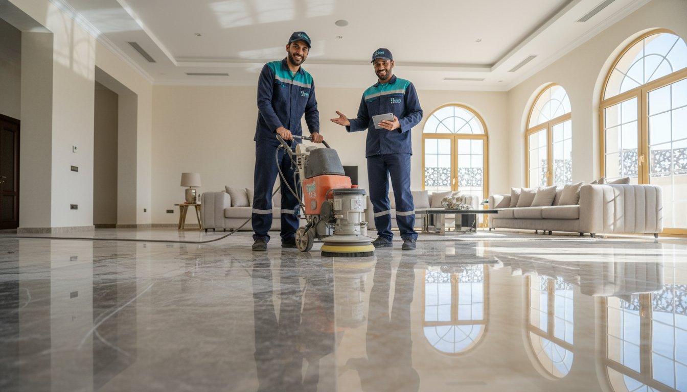 خدمات جلي الرخام بحي المحمدية بالدمام: دليل شركة إتقان الاحترافي لعام 2026
