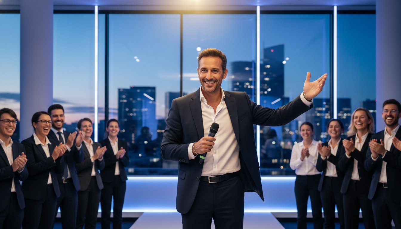 Coaching prise de parole dirigeant : L'impact des codes du stand-up (Étude de cas 2026)