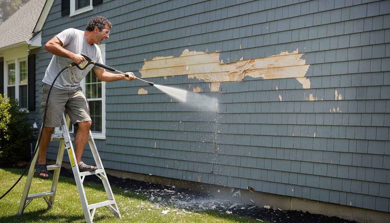 DIY Power Washing Risks: Why 'Two Dudes Painting' Their Own House Might Regret It