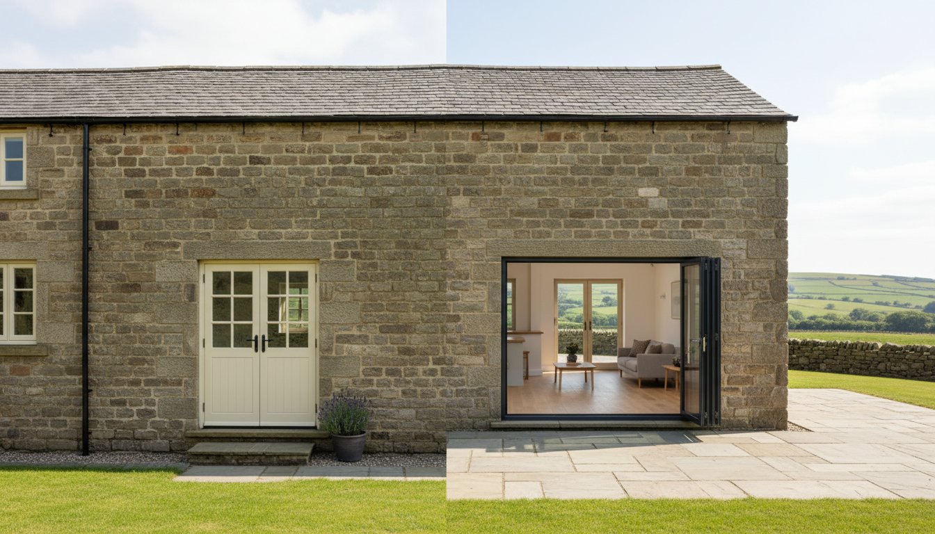 Bifolds vs French Doors for Traditional Yorkshire Farmhouses