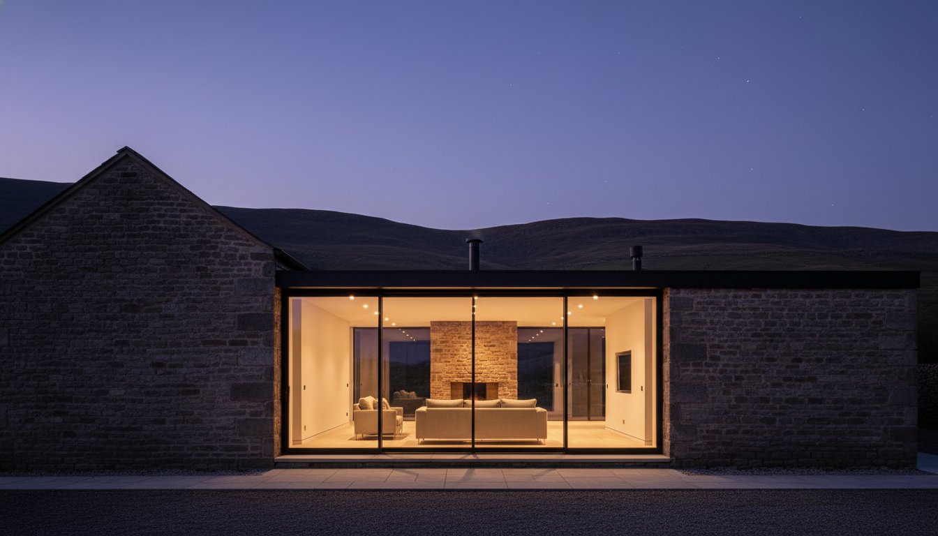 Dales Barn Conversions: How to Handle Large Glass Expanses and Dark Skies
