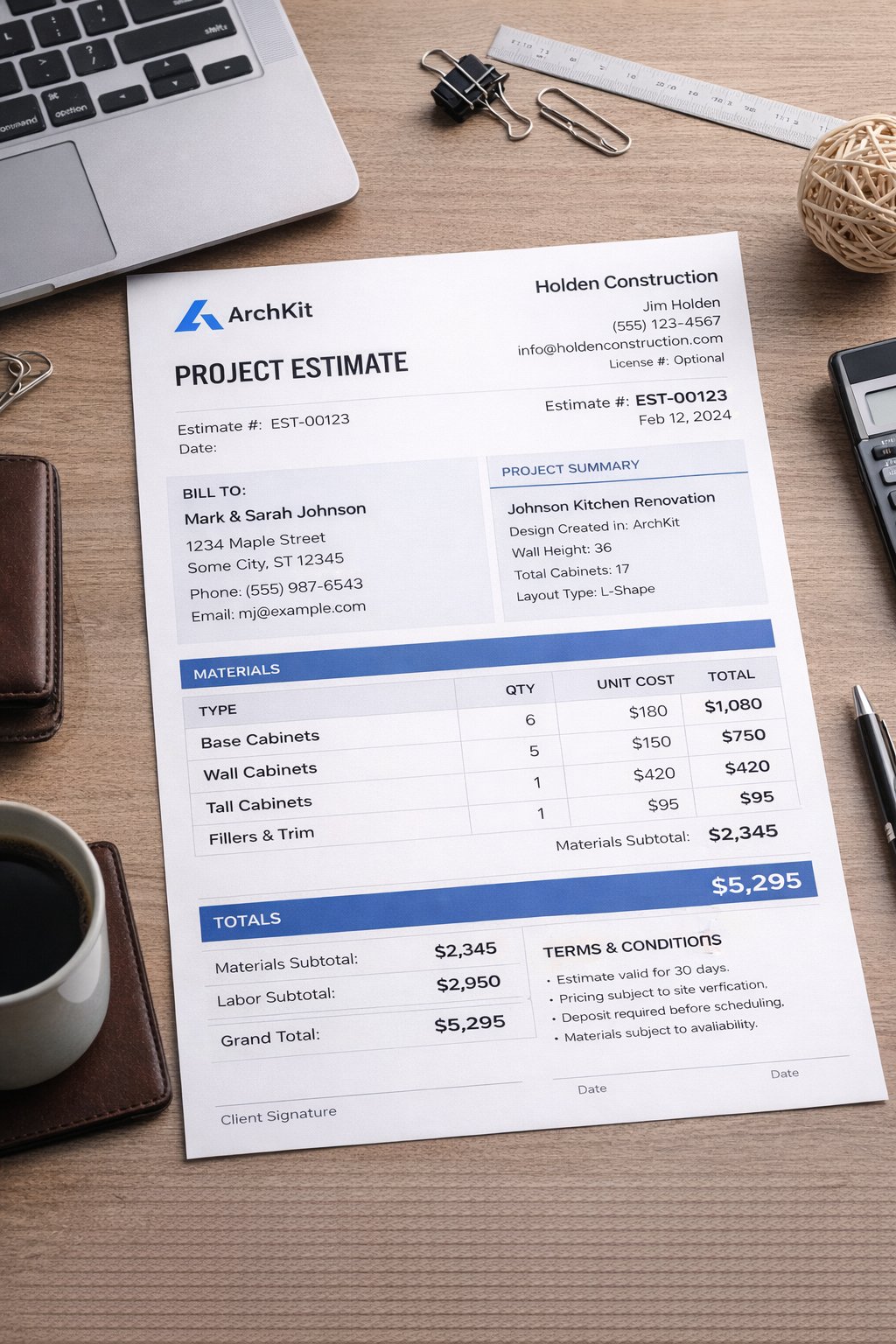 Kitchen Cabinet List Generator: Streamlining On-Site Estimating for Contractors