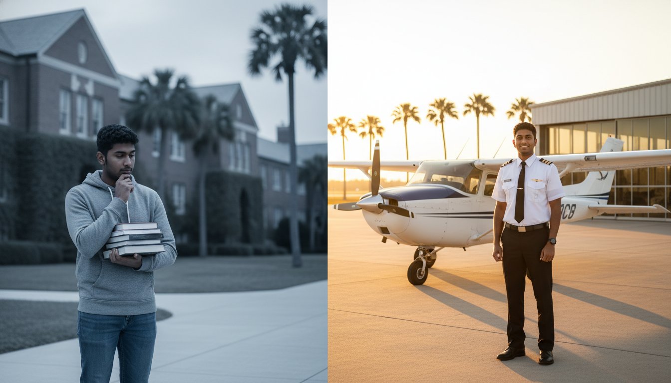 Aviation Academy vs. University Degree: Choosing Your 2026 Career Path