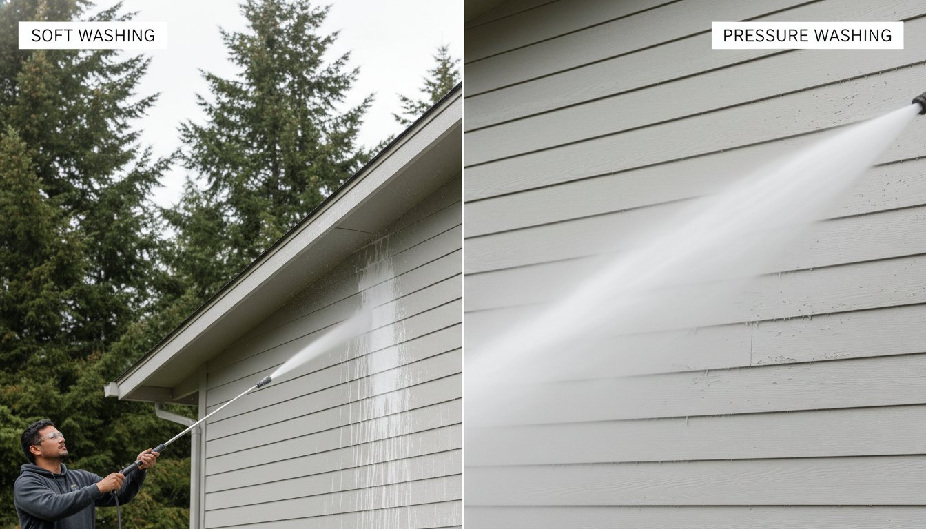 Soft Washing vs. Pressure Washing Siding: Which Is Best for Your Home?