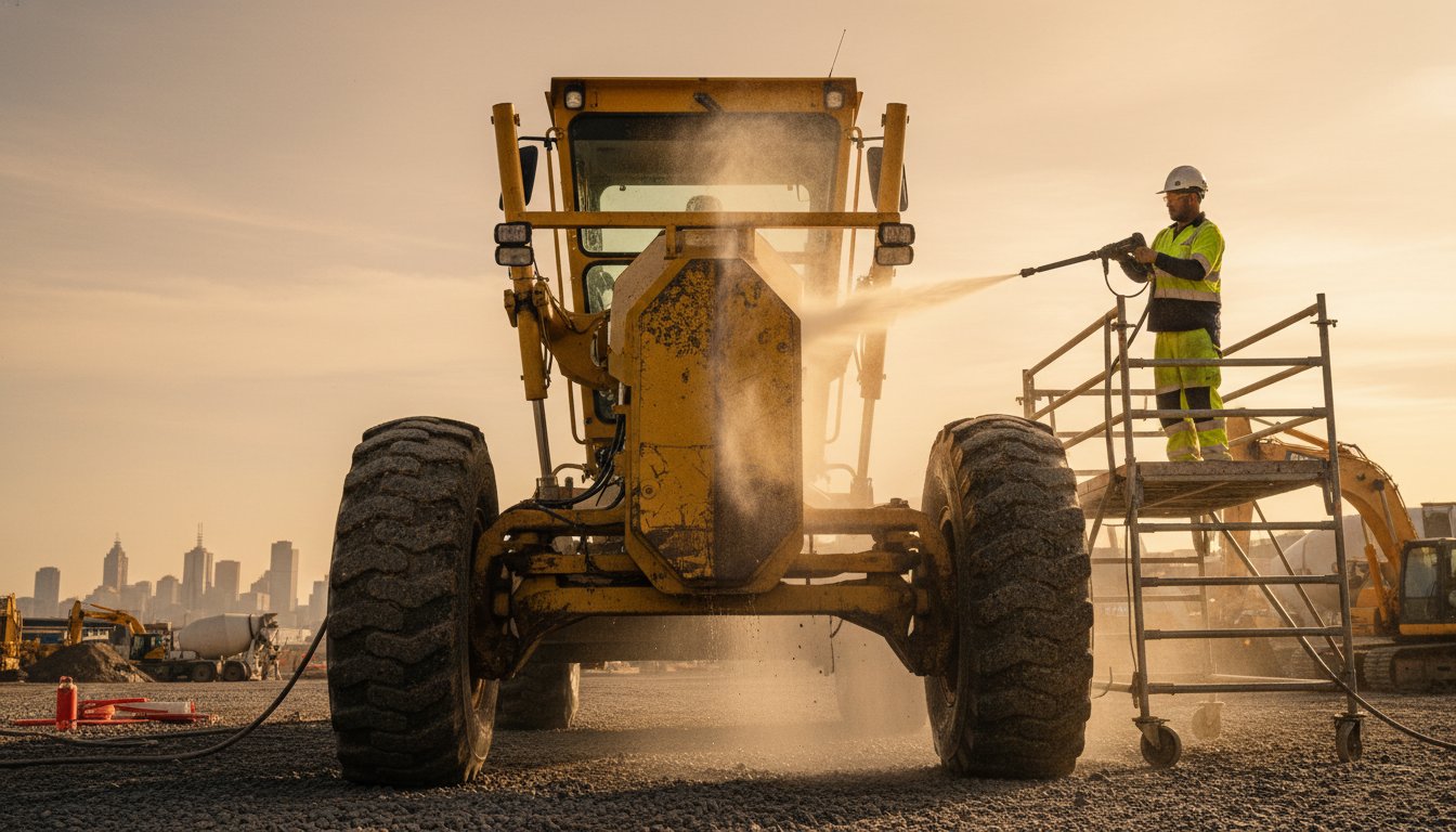 On-Site Grader and Roller Cleaning in Melbourne: The 2026 Maintenance Guide