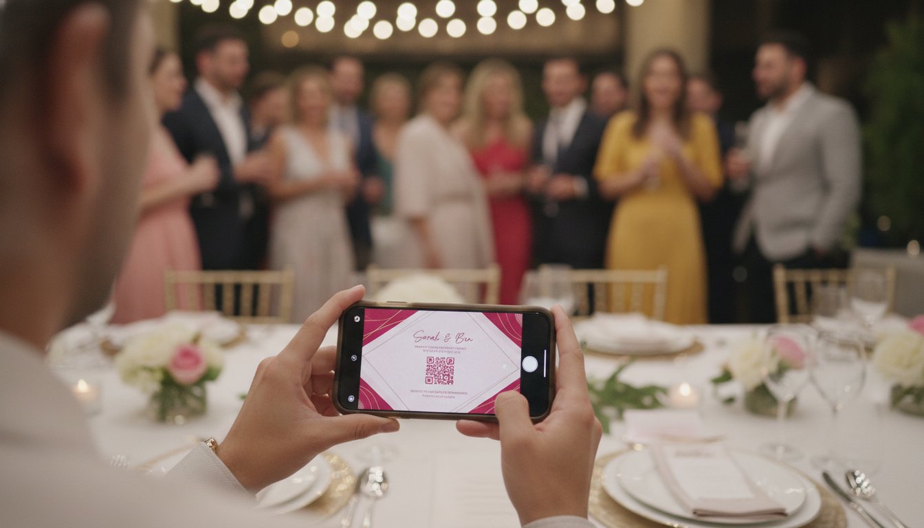 How to Use QR Codes on Wedding Invitations for Photos