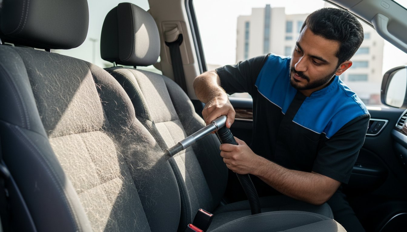 Professional Pet Hair Removal from Car Interior in Ajman: The 2026 Guide