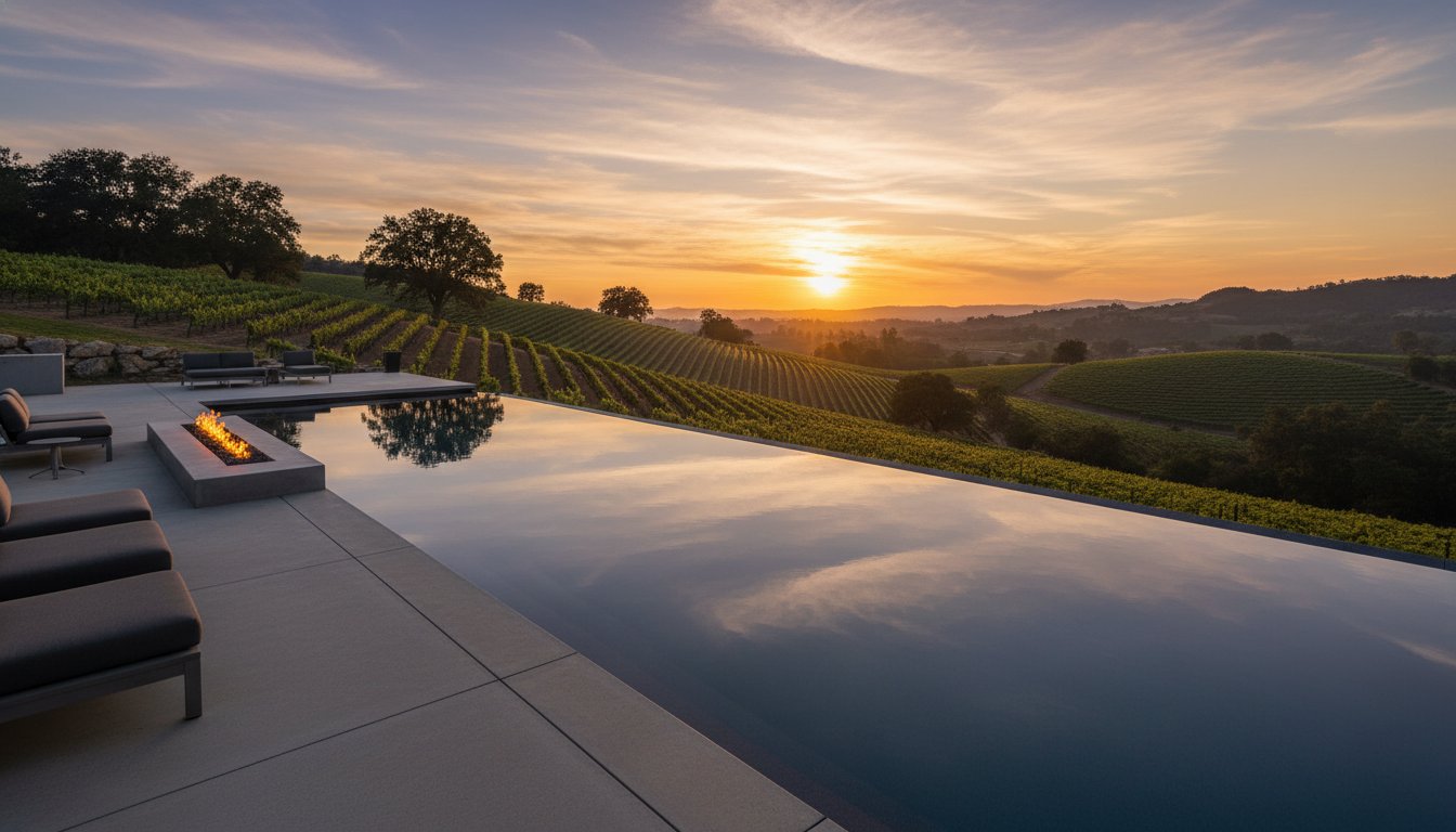 The Definitive Guide to Hillside Pool Construction in Napa Valley (2026)