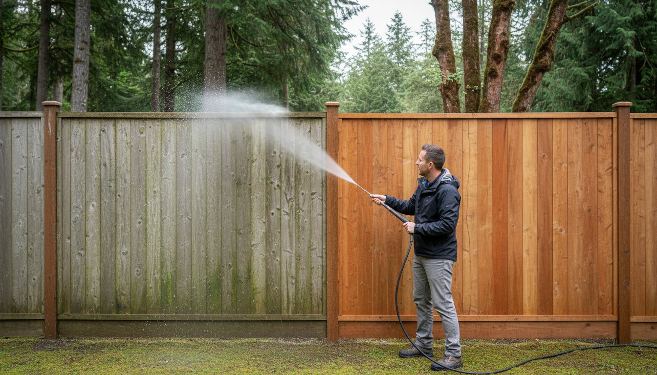 Power Washing Fence Cost: 2026 Price Guide for Vancouver Island Homeowners