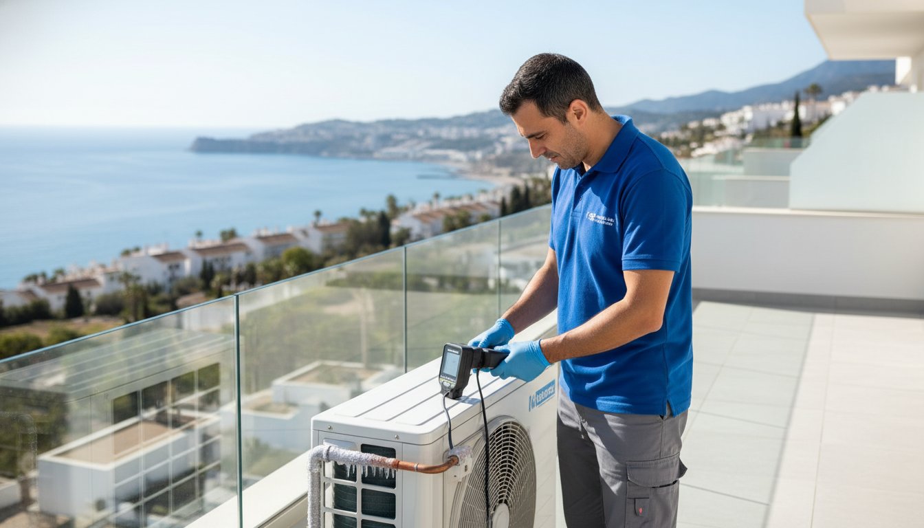 Cómo detectar y reparar una fuga de gas en el aire acondicionado en Fuengirola
