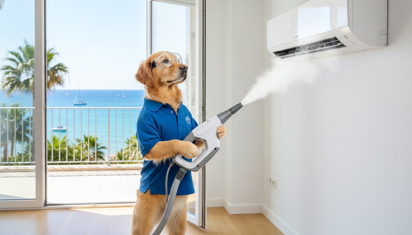 Limpieza de filtros de aire acondicionado con vapor en Marbella: Guía de Desinfección 2026