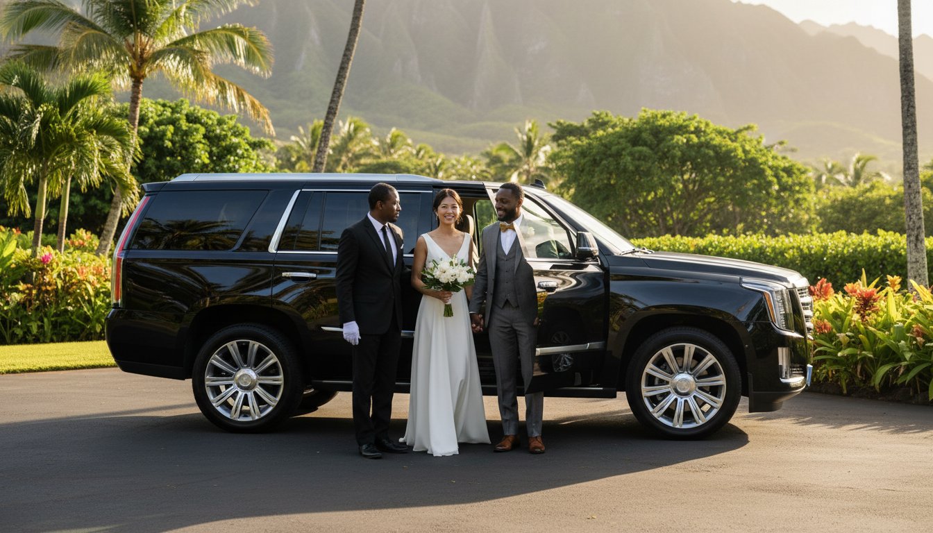 Wedding Transportation Prices in Oahu: A 2026 Guide to Luxury Logistics