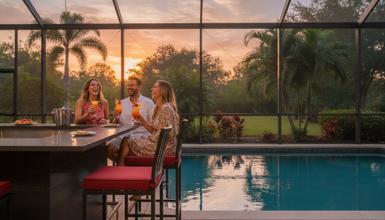 Outdoor Bar Sets for Entertaining: Elevating Your Southwest Florida Lanai