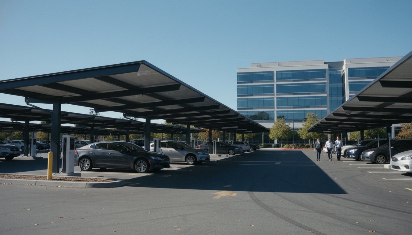 Commercial Solar Carport with EV Charging in California: A Strategic 2026 Comparison