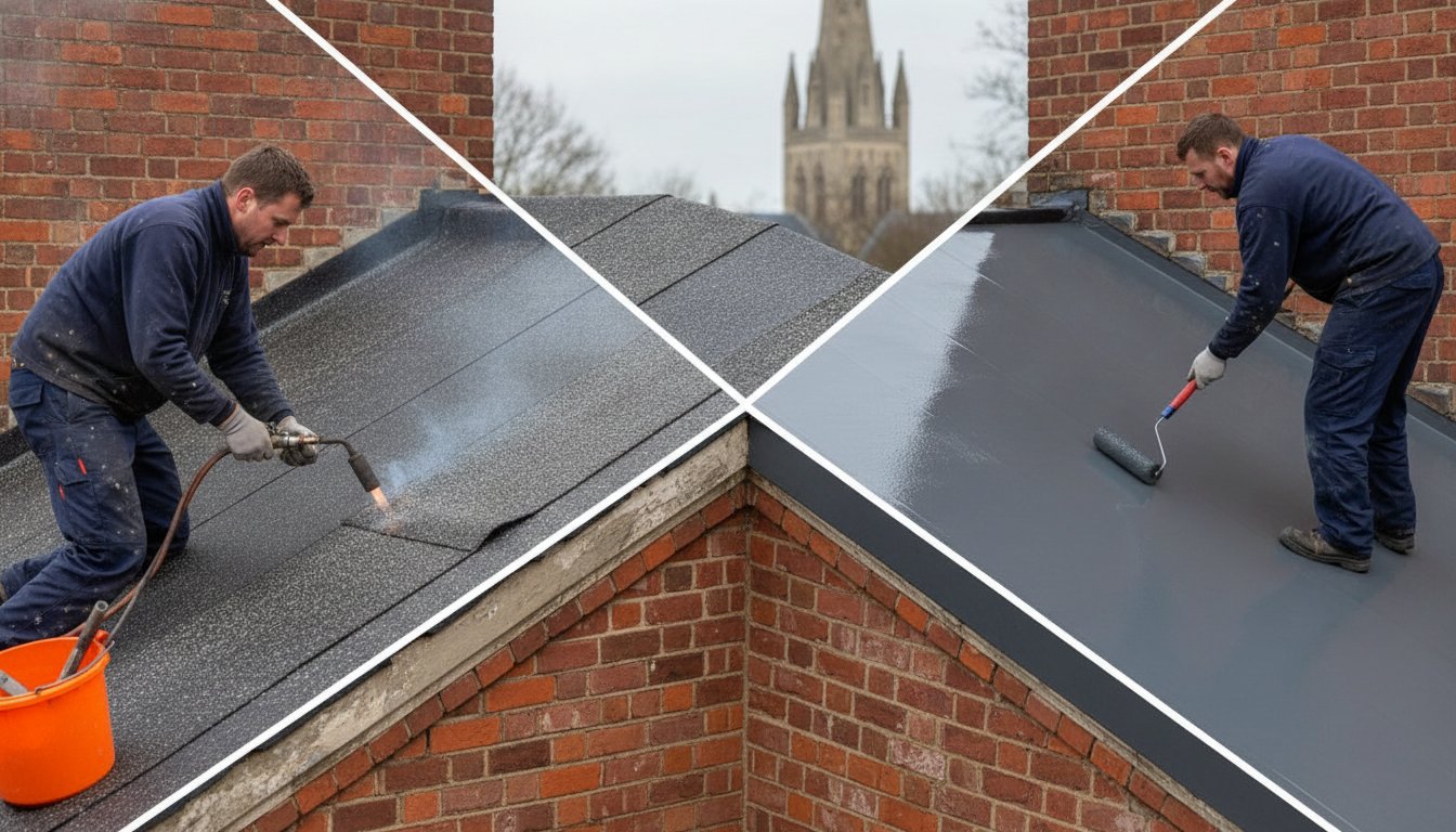Felt Roof vs GRP Fibreglass Cost: A 2026 Norwich Homeowner’s Comparison