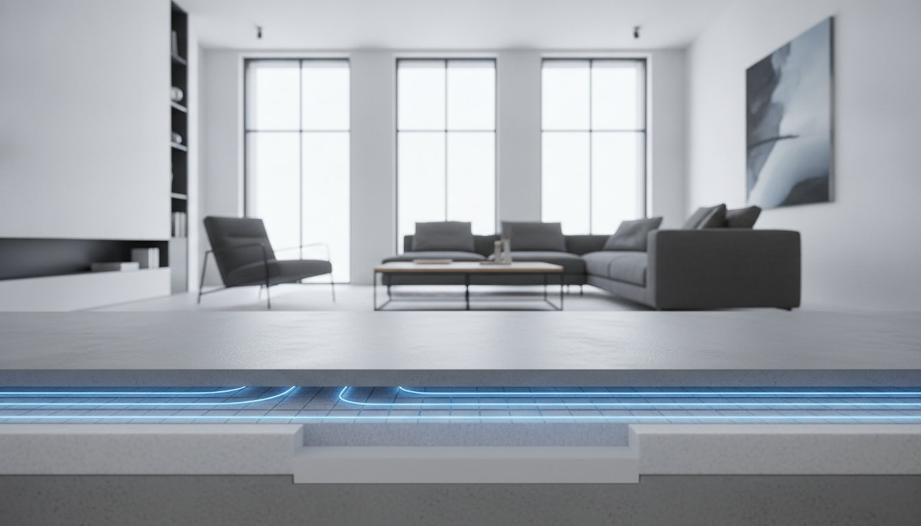 Elektrische vloerverwarming onder een gietvloer: alles wat u moet weten