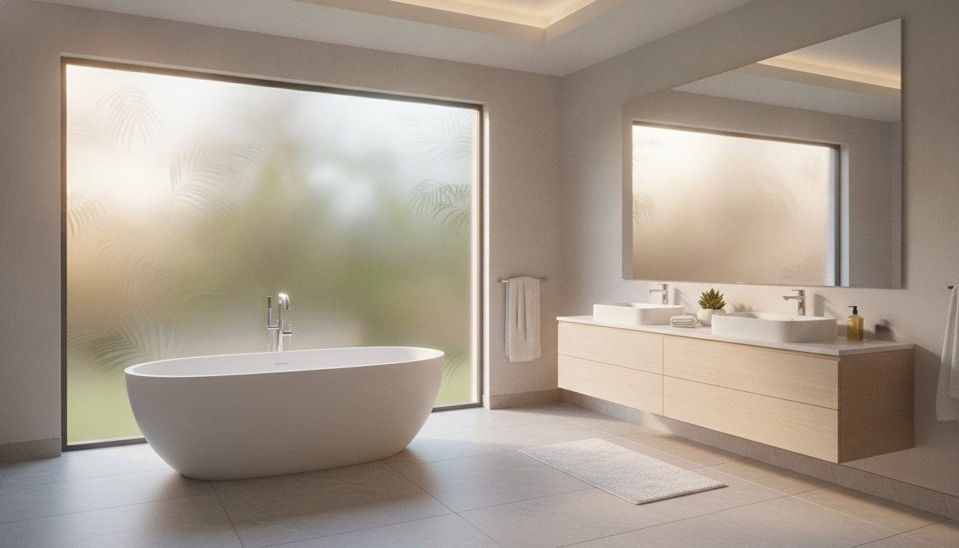 Frosted Window Film for Bathrooms in Coconut Creek: The 2026 Privacy Guide