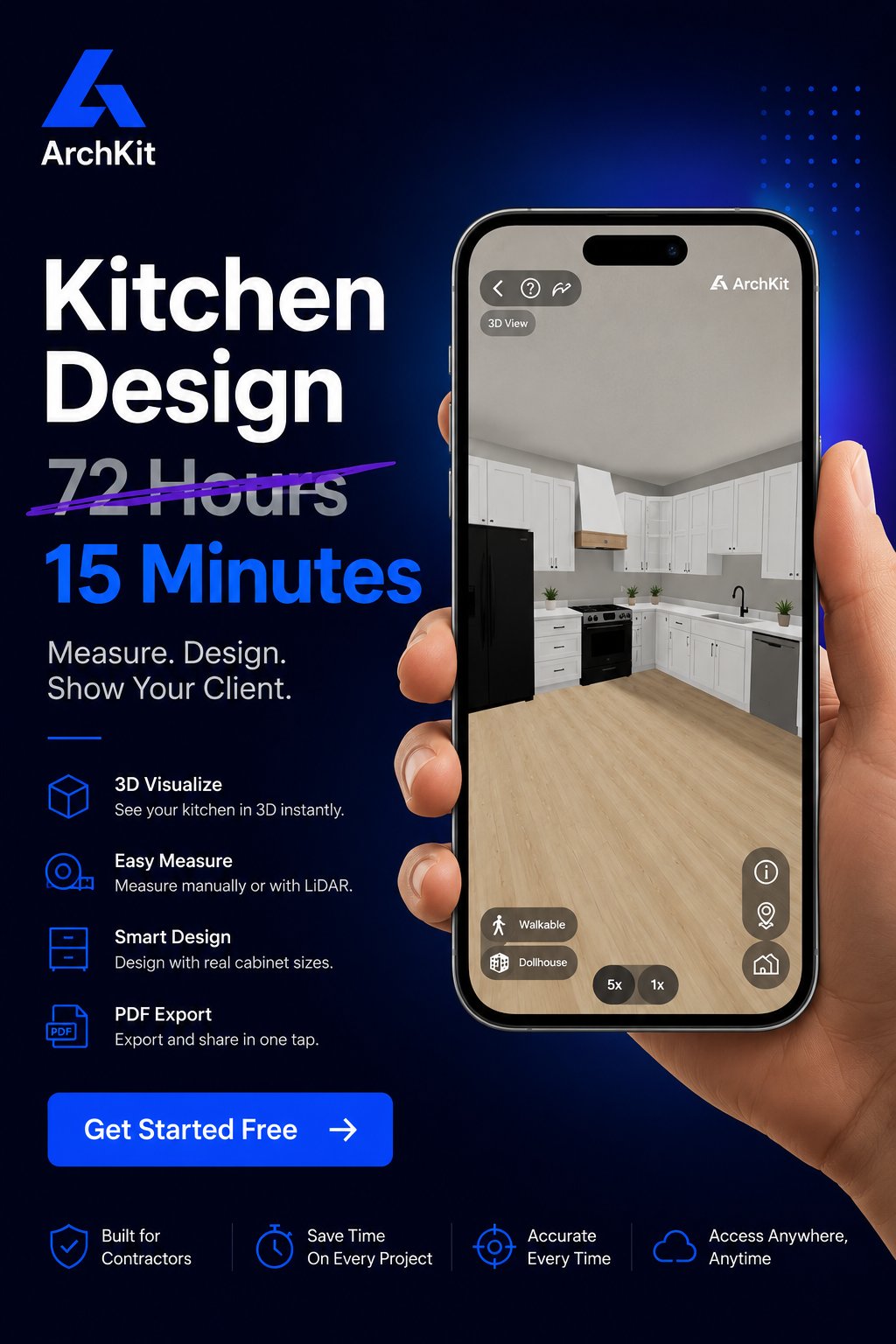 Using AR to Close Kitchen Remodel Sales: The Contractor’s Guide to On-Site Conversion