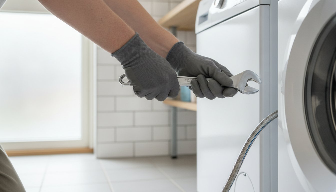 Fix en utæt vandtilslutning på din vaskemaskine: Guide til et tørt gulv 🛠️