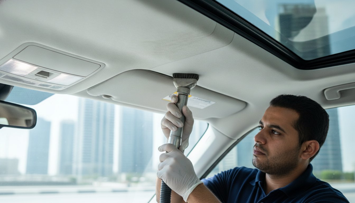 Professional Car Roof Lining Cleaning in Ajman: Restore Your Interior